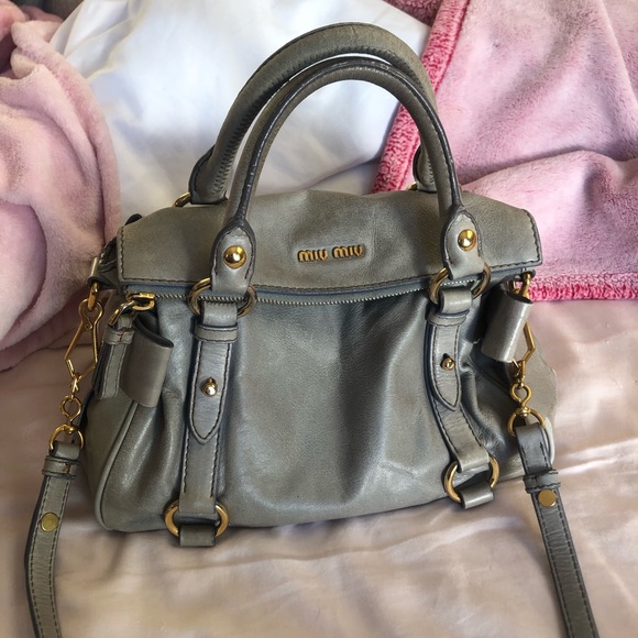 *SOLD!!!* MIUMIU “Baby Bow Vitello 2-Way Satchel” - Picture 5 of 7